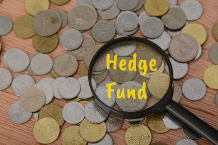 The text HEDGE FUND is a type of investment fund that pools capital from accredited individuals or...