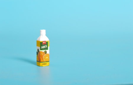 The bottle of toy orange juice for kids is ideal for miniature play