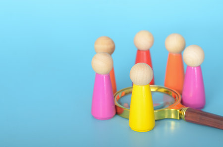 the process of talent acquisition, where organizations seek to find the best candidates from a pool of diverse applicants.の写真素材