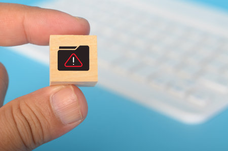 The image represents the potential dangers of data breaches and security vulnerabilities, highlighting the importance of protecting sensitive information.の写真素材