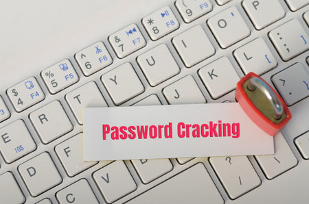 The padlock on the keyboard symbolizes the importance of strong password practices and security...