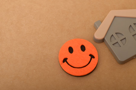 The house symbolizes a safe and welcoming space where people can feel comfortable and secure.の写真素材