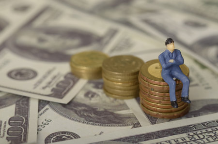 The image can be interpreted as a metaphor for the journey towards financial success, with the...