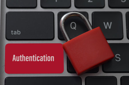 The padlock symbolizes security and protection, while the word Authentication refers to the process...