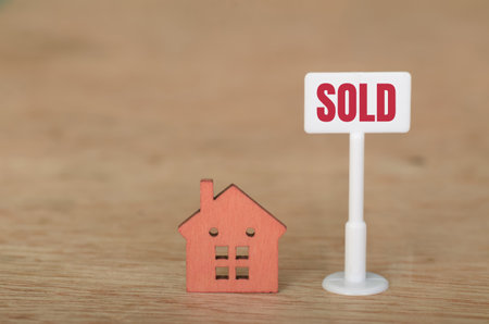Home Property Sold: Modern and Cozy Space for Dream Living or Future Growthの写真素材