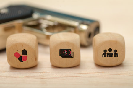 Behind the Scenes of Crime: The Impact of Drugs, Money, and Violenceの写真素材