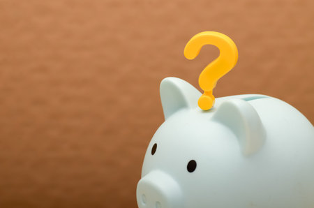 The Uncertainty of Financial Decisions: A Symbol of Doubtの写真素材