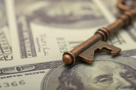 Unlocking Financial Success: Symbol of Wealth and Independenceの写真素材