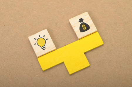 Creative Idea to Financial Success â€“ Conceptual Illustration of Innovation Turning into...