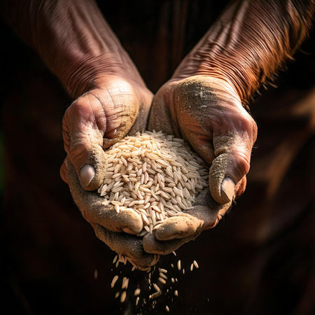 The Struggle for Survival: A Handful of Hope in a World of Starvationの素材