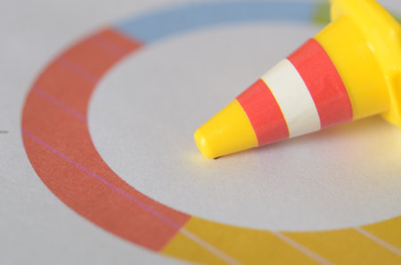 Caution in Finance: Striped Traffic Cone Disrupting Economic Analysis