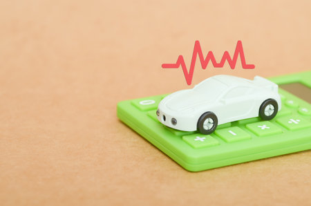 Rising Car Expenses: A Symbolic View of Vehicle Cost Fluctuationsの写真素材
