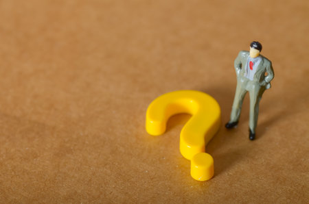 Facing the Unknown: A minimalist concept with a single question mark, representing a significant...