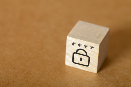 Digital privacy and data protection concept. A luminous keyhole icon represents the critical...