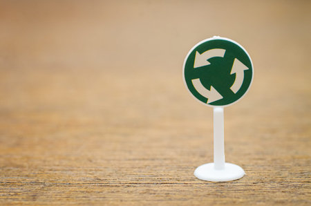 Green Recycling Symbol for Environmental Conservation and Waste Management Concept