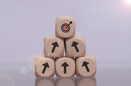 Bullseye Success Target with Arrow Representing Business Achievement and Goal Setting