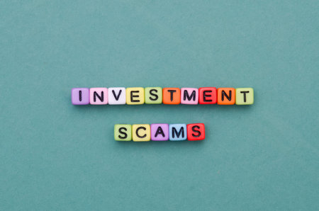Financial Risk Concept Highlighting Investment Scams Issue and Digital Fraud Warning