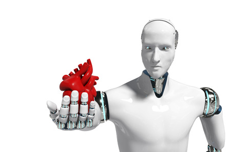 Medical robot concept robot for use Medical white background 3D rendering - Illustrationの写真素材