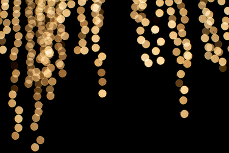light night city bokeh abstract background glittering stars on bokeh. Orange bokeh in the bottom of...