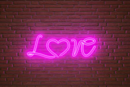 Realistic 3D Colorful Romantic Valentine Hearts in Red or Pink Background.の写真素材