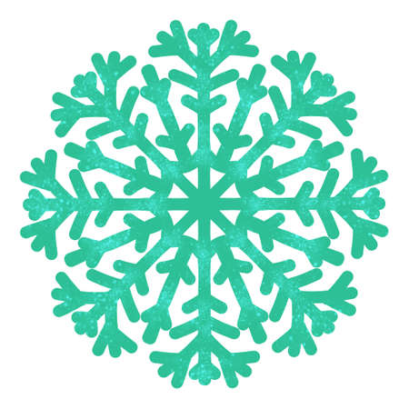 paint watercolor snowflakes illustration. Holiday traditional decoration, sign of winter, cold...