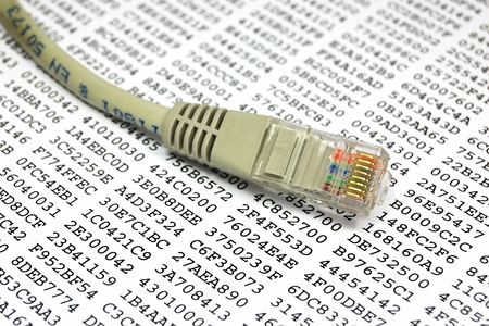 Network patch cable and encryption key