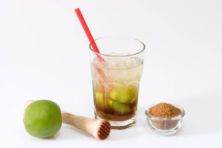 Typical brazilian drink. Caipirinha very cold.