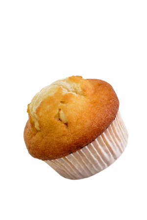 Fresh Muffin isolated on white backgroundの写真素材