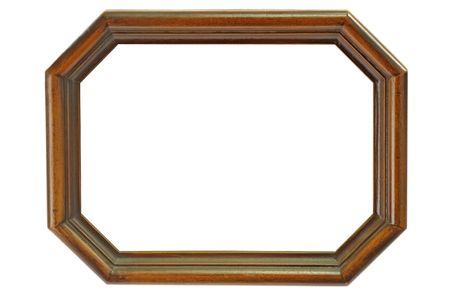 Picture frame isolated on white backgroundの写真素材
