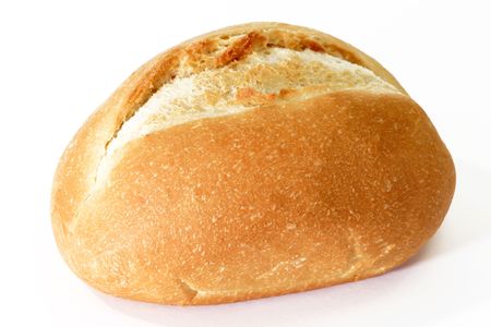 Single bun - isolated on white background