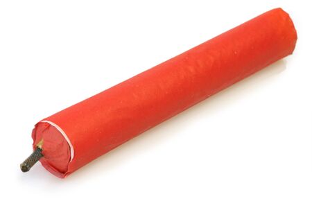 Red Firecrackers on bright background