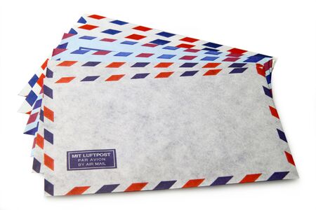 Envelopes with the words air mail in different languages
の写真素材