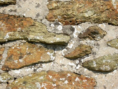 Texture of antique stone wallの写真素材