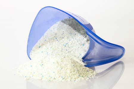 Close-up detergent for laundry washing machine.の写真素材
