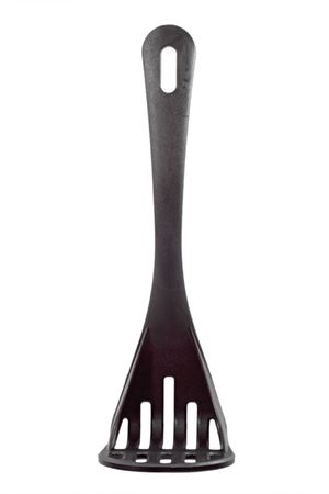 Black kitchen utensil isolated on white backgroundの写真素材