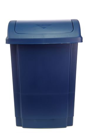 New plastic trash can, isolated on a white background.の写真素材