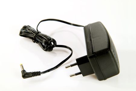 Power supply unit on bright background. Shot in studio.の写真素材