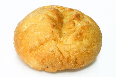 Bread roll  on bright backgroundの写真素材