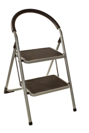 Stepladder isolated on white backgroundの写真素材