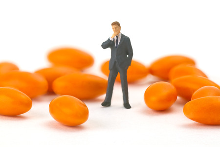 Figurine from Manager with orange pillsの写真素材