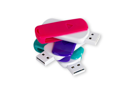 USB Sticks isolatd on white background