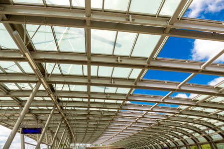 Detail from canopy of bus station in Wetzlar, Germany