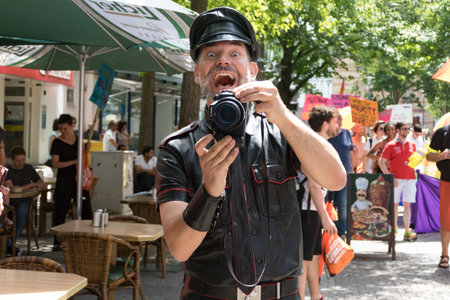 Wetzlar, HESSEN, Germany _ June 24, 2017: CSD (Christopher Street Day) Gay pride parade in Wetzlar, Germany. This year's parade was themedのeditorial素材