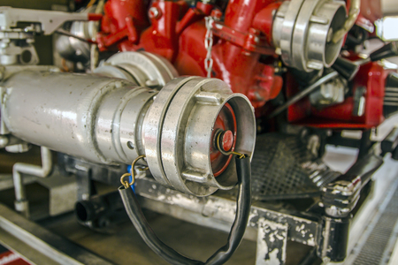 Inside of a fire truck - firefighter accessory