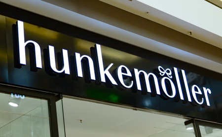 WETZLAR, Germany - August 29, 2017: HunkemÃ¶ller lingerie store. HunkemÃ¶ller is a clothing...