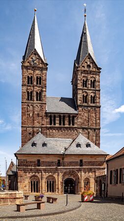 Sanct Petri Dome with two Towers in Fritzlarの写真素材