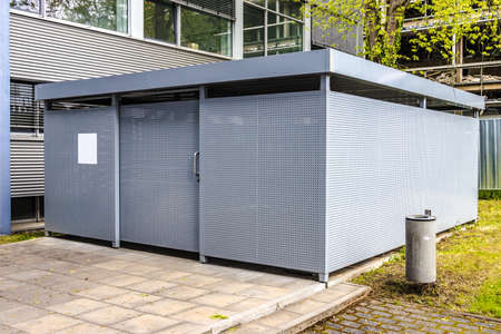 Bicycle garage made of sheet metal