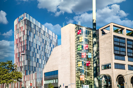 Frankfurt, Hesse GERMANY - October 09 2021: Headquarters of KfW Bank in Frankfurt, Germany - KfW is a german government-owned development bankのeditorial素材