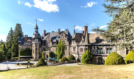 Beautiful travel destination Castle Rauischholzhausen in Hesse Germanyのeditorial素材