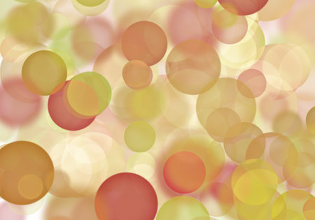Abstract blurry bokeh background in brown and greenの写真素材